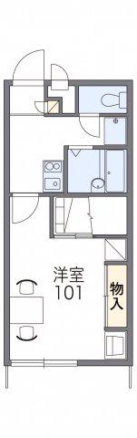 名鉄名古屋本線 須ケ口駅 徒歩6分 2階建 築26年(1K/2階)の間取り写真