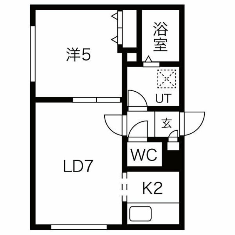ラメゾンデュリラ(1LDK/4階)の間取り写真