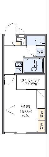 レオパレスエターナル(1K/2階)の間取り写真