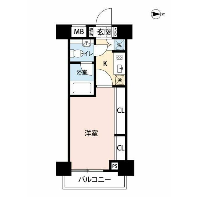 ミディアス渋谷ウエスト(1K/3階)の間取り写真