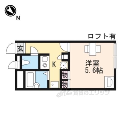 レオパレスSOPHIA(1K/1階)の間取り写真
