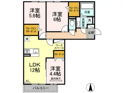 GRAND CHATEAU(3LDK/2階)の間取り写真