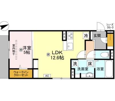 D-RESIDENCE上甲子園(1LDK/2階)の間取り写真