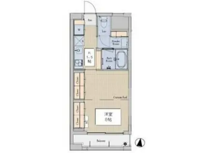 SPICA(1K/3階)の間取り写真