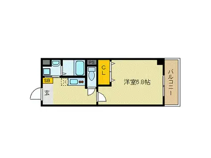 IF柴島(1K/3階)の間取り写真