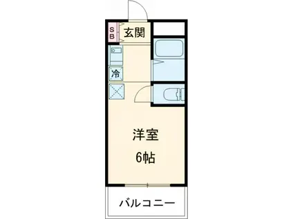パルメゾン西脇(ワンルーム/4階)の間取り写真