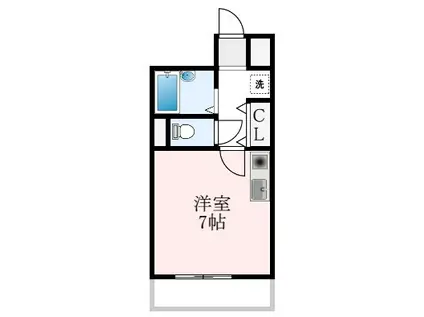 プランドールマサキ(ワンルーム/5階)の間取り写真