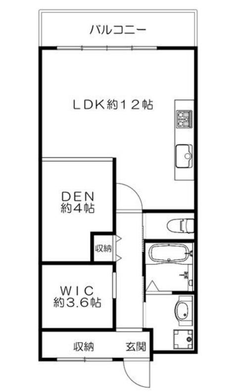 第一神栄ビル(1SLDK/3階)の間取り写真