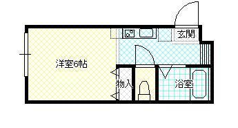 メゾンオランジュ(ワンルーム/1階)の間取り写真