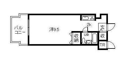 メゾンドノール(ワンルーム/5階)の間取り写真
