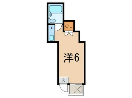 コスモハイツ後藤(ワンルーム/1階)の間取り写真