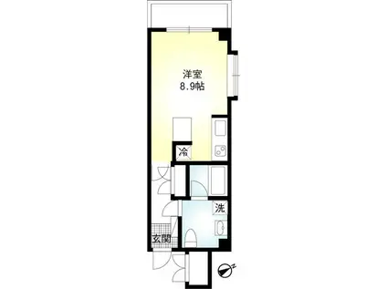 ダイワティアラ津田沼VI(ワンルーム/2階)の間取り写真