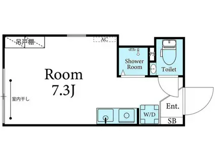 グランクオール中野新橋(ワンルーム/3階)の間取り写真
