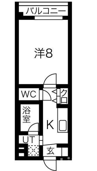 CITY連坊ステーションコート(1K/3階)の間取り写真