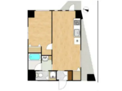 レガリアヒルズ渋谷道玄坂(1LDK/3階)の間取り写真