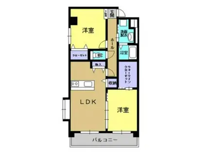 プラネートの惺(2LDK/5階)の間取り写真