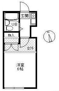 司ハウス辻堂(1K/1階)の間取り写真