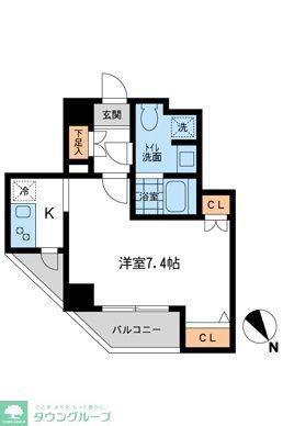 ダフィット駒込(1K/1階)の間取り写真