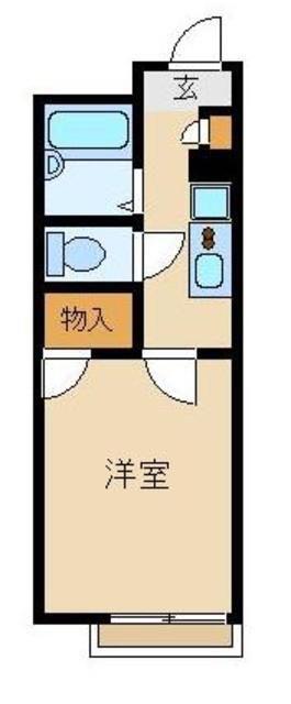 レオパレスFIORI高松(1K/3階)の間取り写真