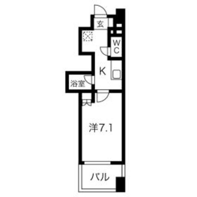 ラムセス大須(1K/7階)の間取り写真
