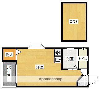 クレセール新室見(ワンルーム/1階)の間取り写真