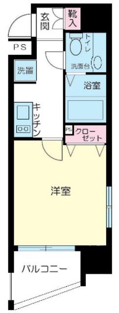 スカイコート新宿壱番館(1K/11階)の間取り写真