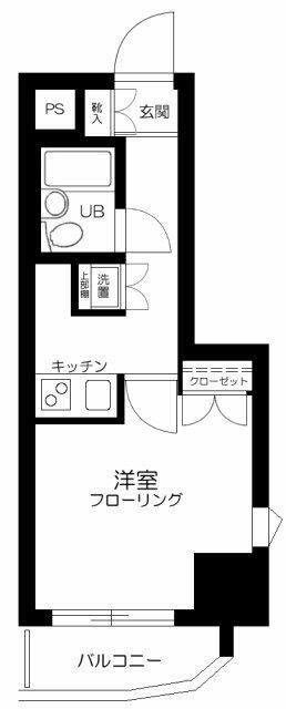 スカイコート両国第2(1K/5階)の間取り写真