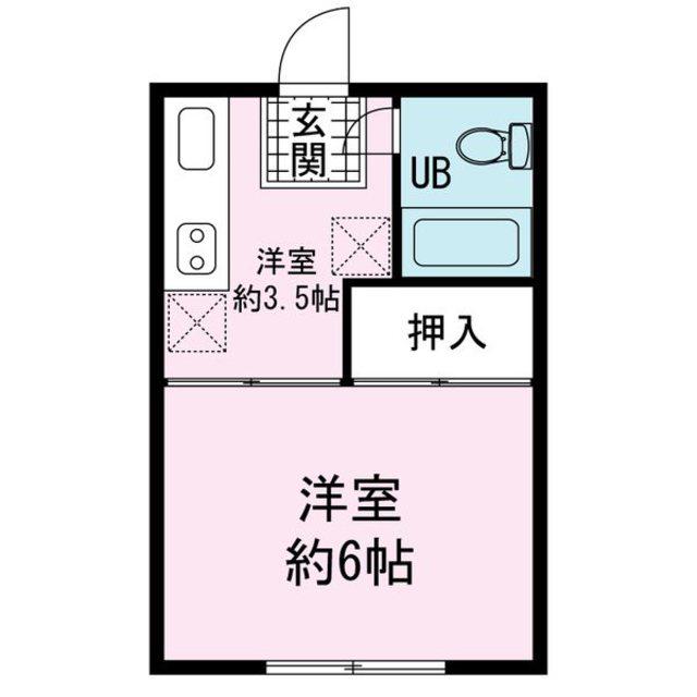 マーメゾン大坂(1K/2階)の間取り写真