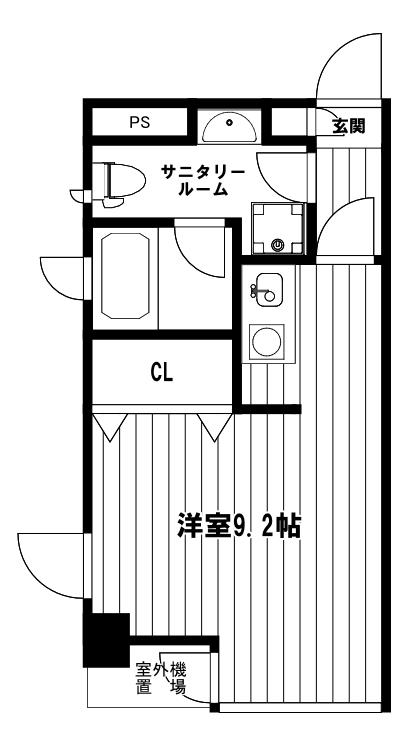 ミリアージュ西荻(ワンルーム/3階)の間取り写真
