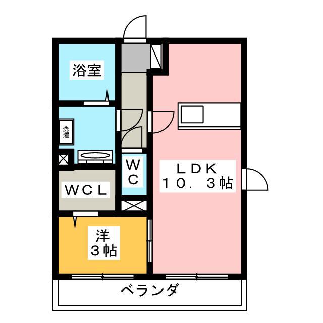 D-MEISTER(1LDK/3階)の間取り写真