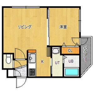 シティレジデンス(1LDK/2階)の間取り写真