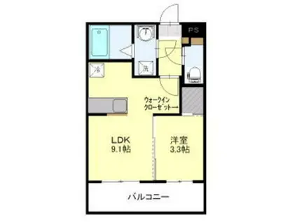 フォレステージ(1LDK/1階)の間取り写真