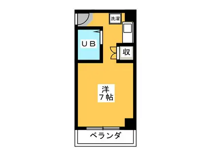 コーラルハイツ沼津(ワンルーム/4階)の間取り写真