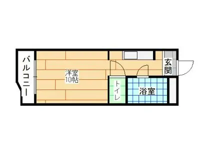 レジデンス馬借(ワンルーム/3階)の間取り写真