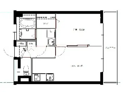 ヴィラけやき(1LDK/7階)の間取り写真