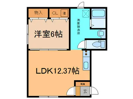 ミッキーの家I・II(1LDK/2階)の間取り写真