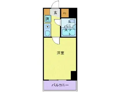 モナークマンション橋本弐番館(1K/4階)の間取り写真