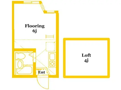 ユナイト上末吉サンロレンツォ(ワンルーム/1階)の間取り写真