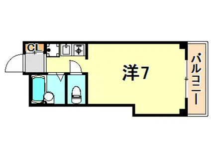 ひよどりハイツ(ワンルーム/1階)の間取り写真