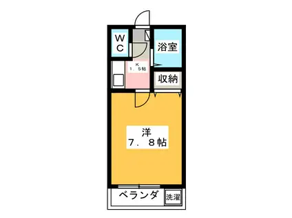 コンフォート川崎大師(1K/3階)の間取り写真