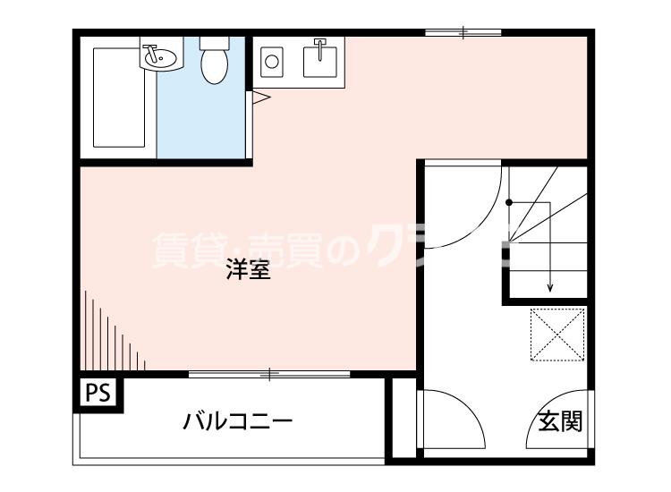 大正プロジェクト(ワンルーム/1階)の間取り写真