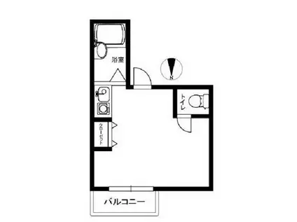キャタディマンション上野入谷(ワンルーム/2階)の間取り写真