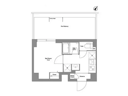 BPRレジデンス行徳(1K/6階)の間取り写真