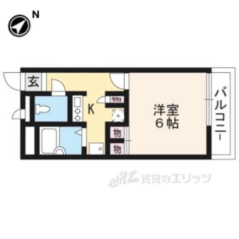 レオパレスサンセット67(1K/2階)の間取り写真