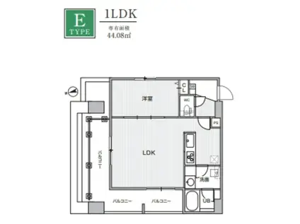 WEAVE PLACE -OMORI大森(1LDK/5階)の間取り写真