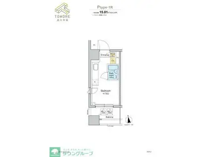 TOMORE品川中延(ワンルーム/10階)の間取り写真