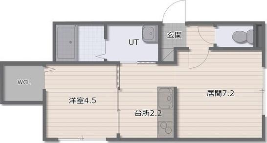 REVERIE TOYOHIRA(1LDK/2階)の間取り写真