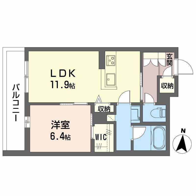 ラパネージュ(1LDK/3階)の間取り写真