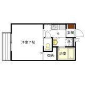 LIFE LIKE21 II(1K/1階)の間取り写真