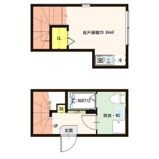 メゾン赤羽(ワンルーム/1階)の間取り写真